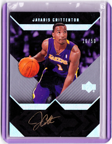 2007-08 Upper Deck UD Black - Autographs #AU-CR Javaris Crittenton /50