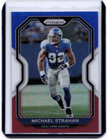 2020 Panini Prizm - Red White & Blue Prizm #166 Michael Strahan