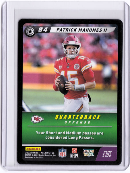 2022 Panini NFL Five TCG #E185 Patrick Mahomes II