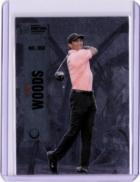 2022 Skybox Metal Universe Champions #050 Tiger Woods
