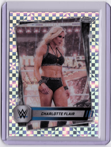 2025 Topps Chrome WWE - X-Fractor #123 Charlotte Flair