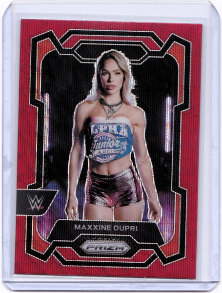 2024 Panini Prizm WWE - Ruby Wave Prizm #129 Maxxine Dupri
