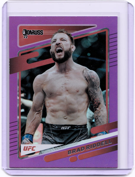 2022 Donruss UFC - Purple Flood #179 Brad Riddell