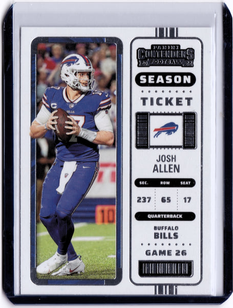 2022 Panini Contenders #11 Season Ticket - Josh Allen