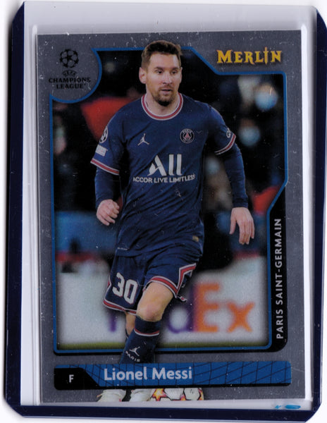 2021-22 Topps Merlin Collection Chrome UCL #30 Lionel Messi
