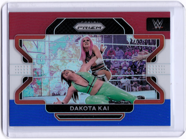 2022 Panini Prizm WWE - Red White & Blue Prizm #99 Dakota Kai