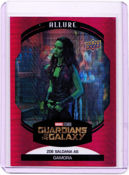 2022 Upper Deck Marvel Allure - Red Prism #36 Zoe Saldana as Gamora