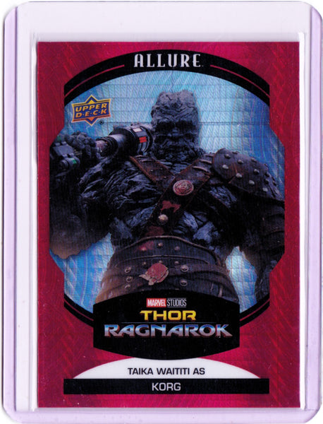 2022 Upper Deck Marvel Allure - Red Prism #66 Taika Waititi as Korg