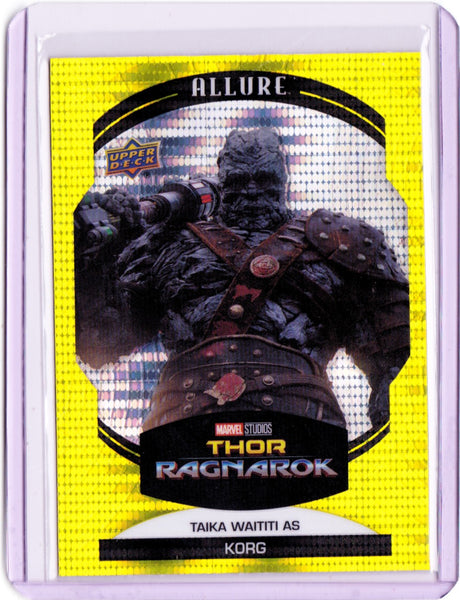 2022 Upper Deck Marvel Allure - Yellow Taxi #66 Taika Waititi as Korg