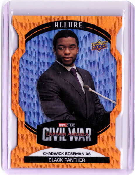 2022 Upper Deck Marvel Allure - Orange Slice Die-Cut #53 Chadwick Boseman as Black Panther