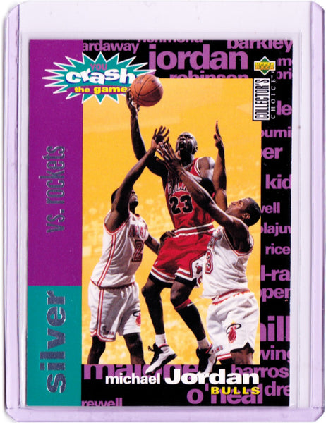 1995-96 Upper Deck Collector's Choice - Crash the Game Redemption Scoring - Silver #C1 Michael Jordan (vs. Rockets)