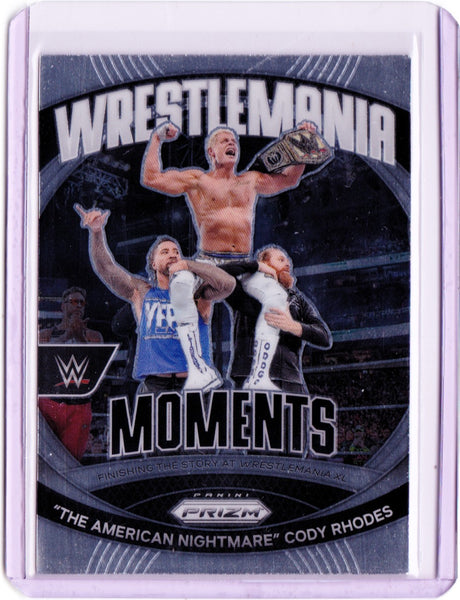 2024 Panini Prizm WWE - WrestleMania Moments #40 "The American Nightmare" Cody Rhodes