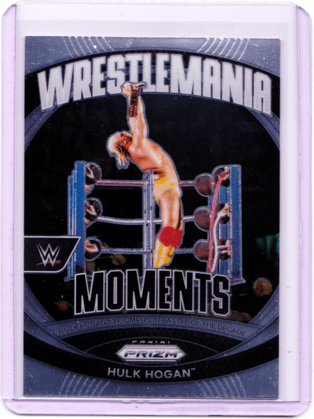 2024 Panini Prizm WWE - WrestleMania Moments #19 Hulk Hogan