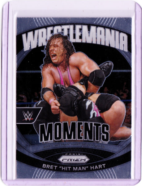 2024 Panini Prizm WWE - WrestleMania Moments #34 Bret "Hit Man" Hart