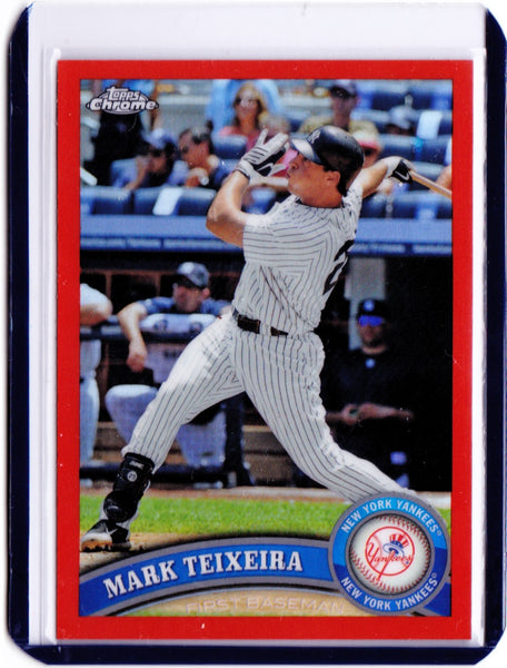 2010 Topps Chrome - Orange Refractor #75 Mark Teixeira