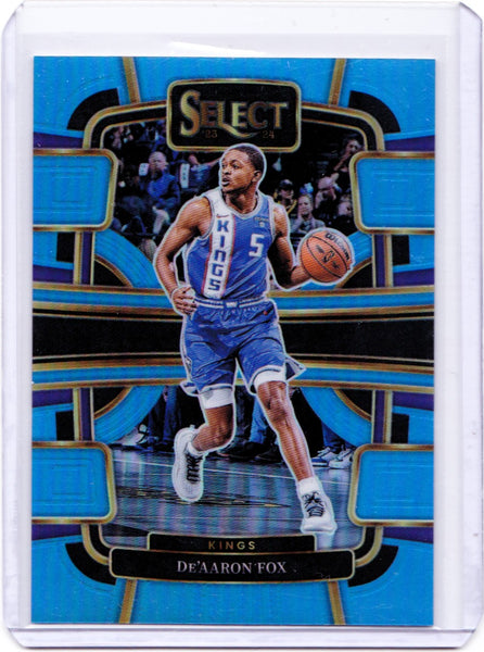 2023-24 Panini Select - Light Blue Prizm #49 Concourse - De'Aaron Fox /299