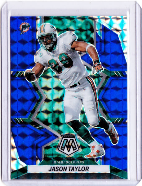 2022 Panini Mosaic - Blue Mosaic Prizm #246 Jason Taylor /99