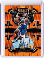 2023-24 Panini Select - Orange Flash Prizm #37 Concourse - Anthony Edwards
