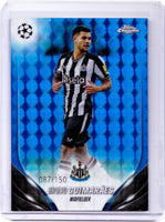 2023-24 Topps Chrome UEFA Club Competitions - Blue Geometric Refractor #104 Bruno Guimarães /150