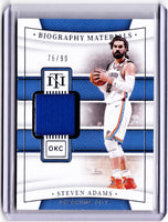 2021-22 Panini National Treasures - Biography Materials #BGM-SVA Steven Adams /99