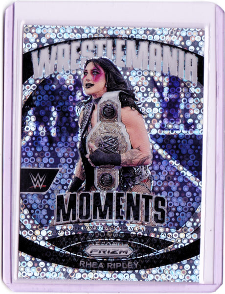 2024 Panini Prizm WWE - WrestleMania Moments - Under Card Prizm #1 Rhea Ripley