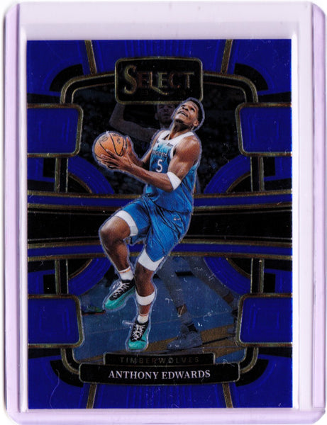 2023-24 Panini Select - Blue #37 Concourse - Anthony Edwards