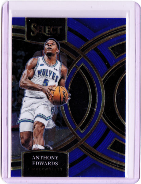 2023-24 Panini Select - Blue #164 Premier Level - Anthony Edwards
