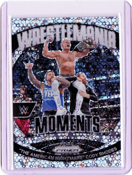 2024 Panini Prizm WWE - WrestleMania Moments - Under Card Prizm #40 "The American Nightmare" Cody Rhodes