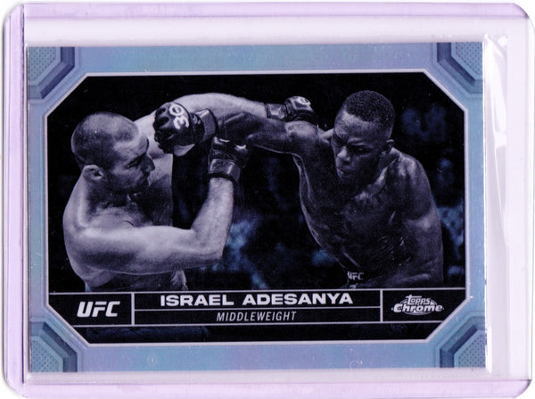 2024 Topps Chrome UFC - Negative Refractor #81 Israel Adesanya