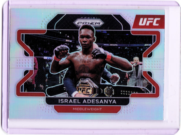 2022 Panini Prizm UFC - Silver Prizm #23 Israel Adesanya