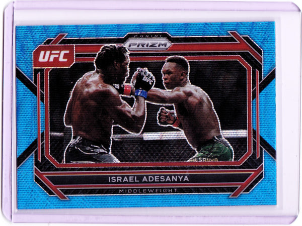 2023 Panini Prizm UFC - Blue Wave Prizm #82 Israel Adesanya