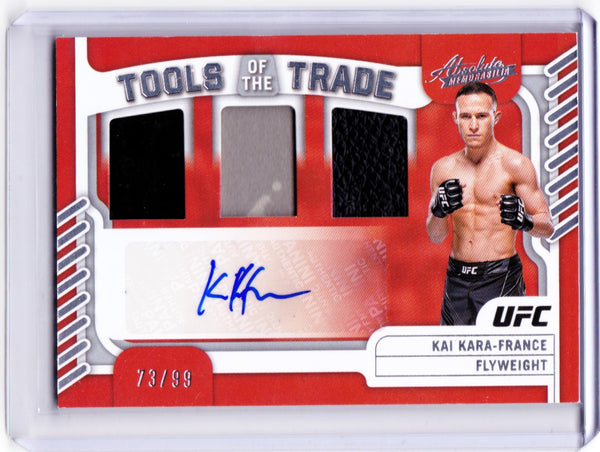2023 Panini Chronicles UFC - Absolute Tools of the Trade Signatures #TT-KKF Kai Kara-France /99