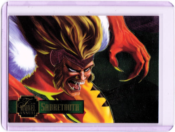 1995 Flair Marvel Annual - PowerBlast #9 Sabretooth