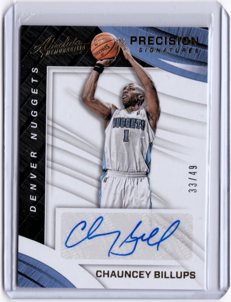 2017-18 Panini Absolute - Precision Signatures #PS-CB Chauncey Billups /49