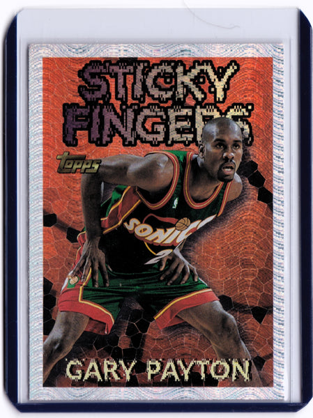 1996-97 Topps - Season's Best #16 Sticky Fingers - Gary Payton