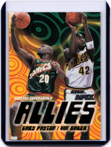 1999-00 Skybox Apex - Allies #12 A Gary Payton, Vin Baker