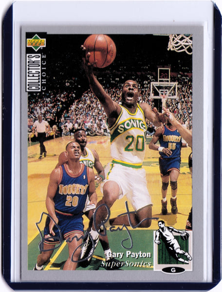 1994-95 Upper Deck Collector's Choice - Silver Foil Signature #220 Gary Payton