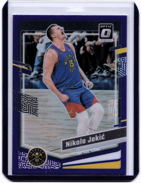 2023-24 Panini Donruss Optic - Purple Prizm #19 Nikola Jokic