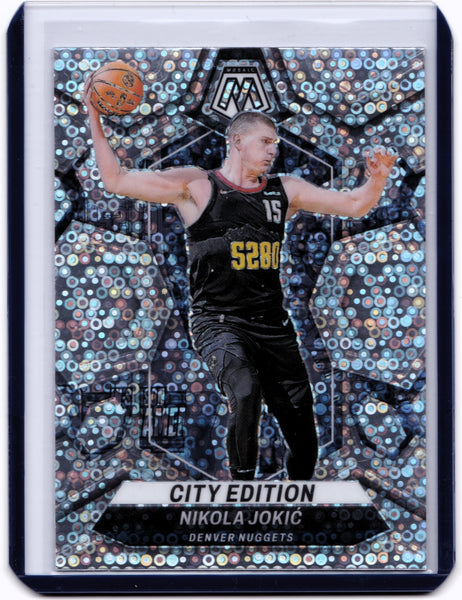 2023-24 Panini Mosaic - Fast Break Silver Mosaic Prizm #287 City Edition - Nikola Jokic