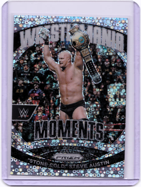 2024 Panini Prizm WWE - WrestleMania Moments - Under Card Prizm #10 "Stone Cold" Steve Austin
