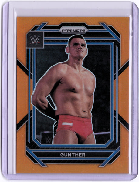 2023 Panini Prizm WWE - Orange Prizm #185 Gunther /99