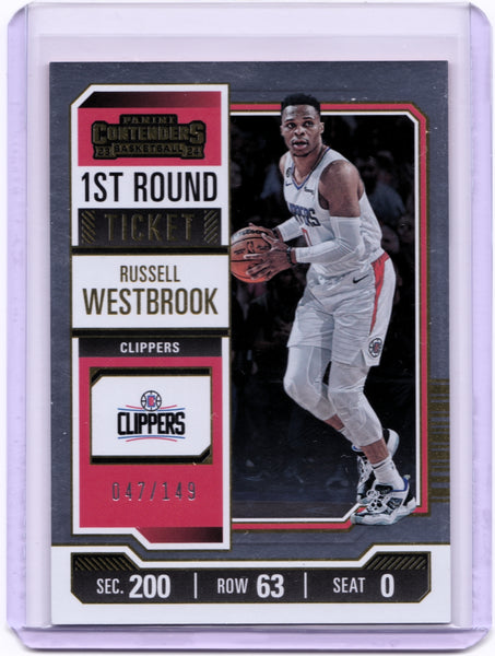 2023-24 Panini Contenders - 1st Round Ticket #86 - Russell Westbrook /149