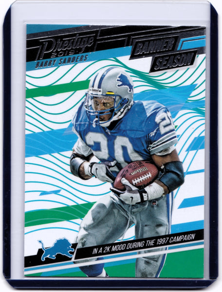 2019 Panini Prestige - Banner Season #BS-BA Barry Sanders