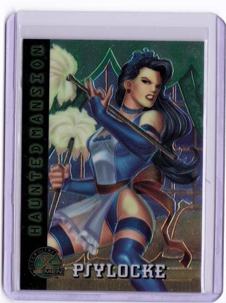 1995 Fleer Ultra Marvel X-Men All-Chromium #96 Haunted Mansion - Psylocke as The French Maid