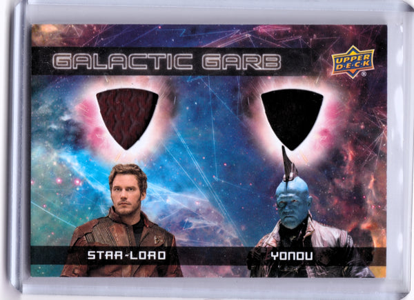 2017 Upper Deck Marvel Guardians of the Galaxy Volume 2 - Galactic Garb Dual #DM-3 Star-Lord, Yondu