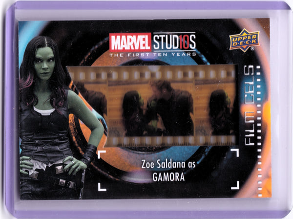 2019 Upper Deck Marvel Studios The First Ten Years - Film Cels #FC-14 Zoe Saldana as Gamora