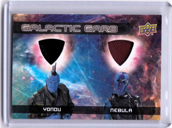 2017 Upper Deck Marvel Guardians of the Galaxy Volume 2 - Galactic Garb Dual #DM-12 Yondu, Nebula