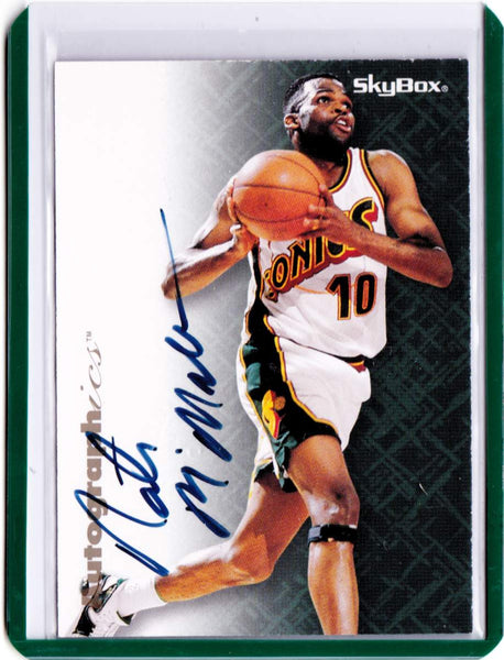 1996-97 Skybox Premium - Autographics  Nate McMillan