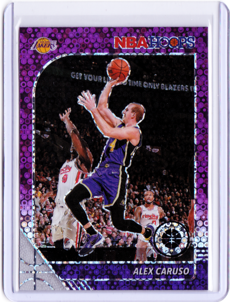 2019-20 Panini NBA Hoops Premium Stock - Purple Disco Prizm #5 Alex Caruso