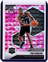 2020-21 Panini Mosaic Mosaic Camo Pink Prizm #289 All-Time Greats - Tim Duncan